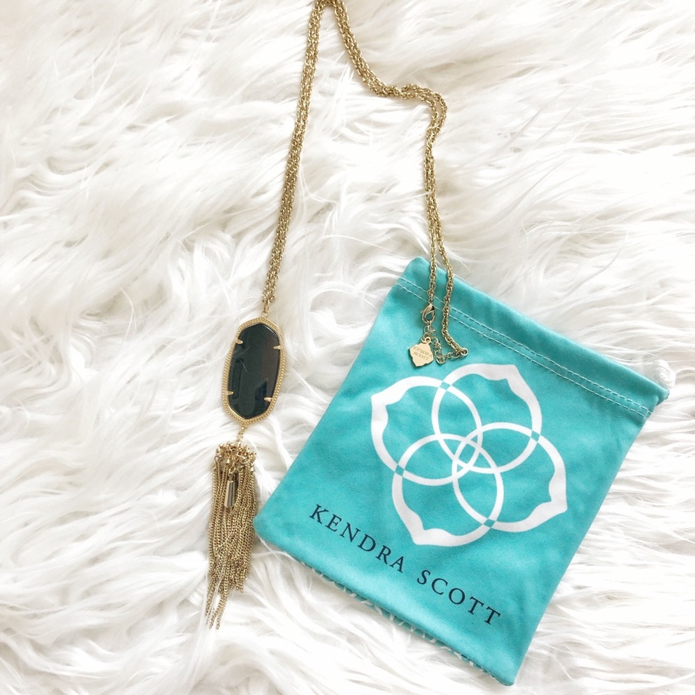 Kendra Scott Black Rayne Necklace